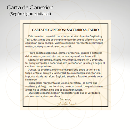 Pack Conexión / 2 collares de protección + carta de conexión por signo zodiacal