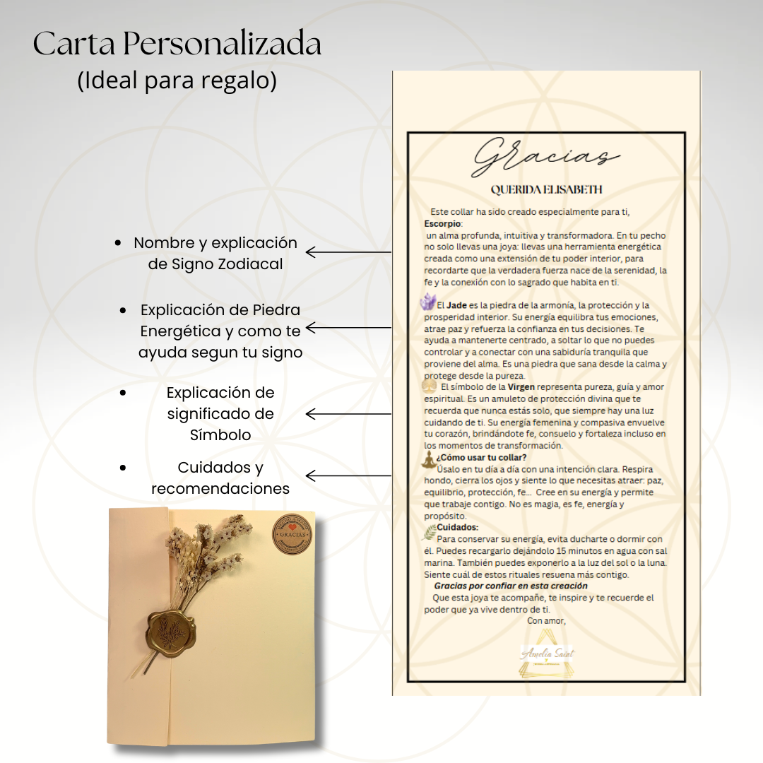 COLLAR Sofía + carta personalizada