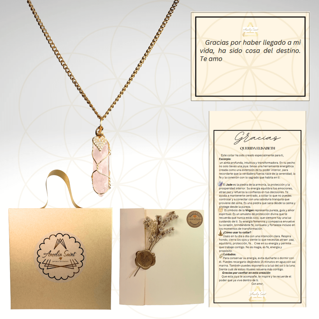 COLLAR Andrea + carta personalizada