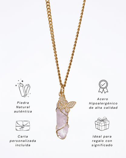 Collar Andrea AMATISTA (1 cadena) + Carta Zodiacal