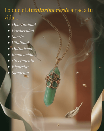 Collar Andrea - 1 Cadena Elige tu Piedra Natural + Carta Personalizada