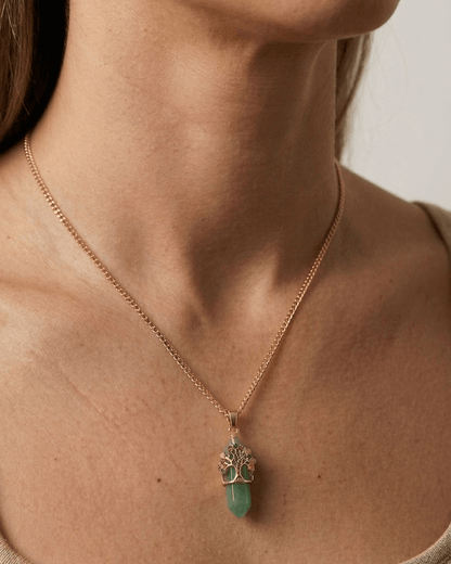 Collar Andrea AVENTURINA VERDE (1 cadena) + Carta Zodiacal