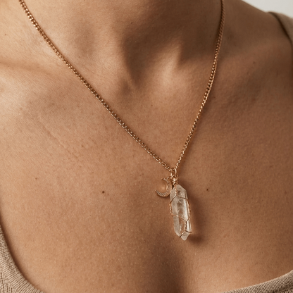 Collar Andrea – Piedras Naturales con Carta Personalizada