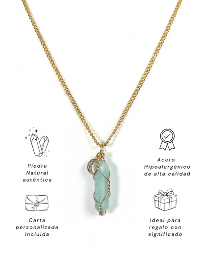 Collar Andrea JADE (1 cadena) + Carta Zodiacal