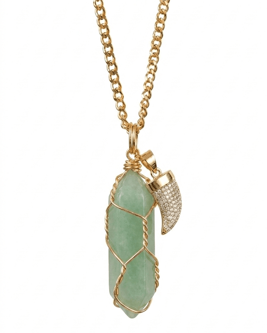 Collar Ismael Masculino JADE + Carta Zodiacal