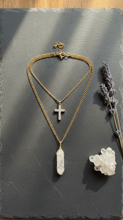 Collar Ismelia – Piedras Naturales con Carta Personalizada