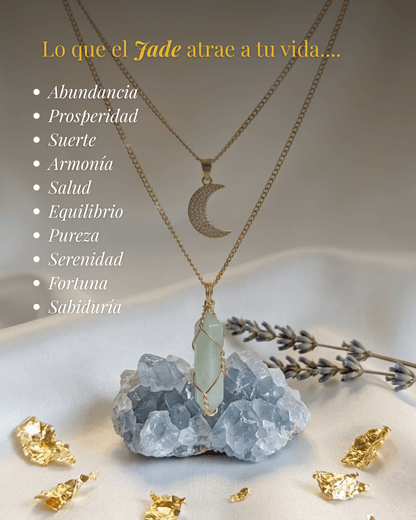 Collar Ismelia JADE (2 cadenas) + Carta Zodiacal