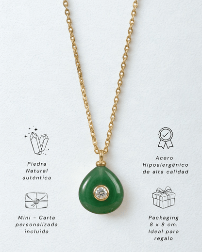 Collar Lagunas JADE – La Piedra de la Armonía y la Abundancia