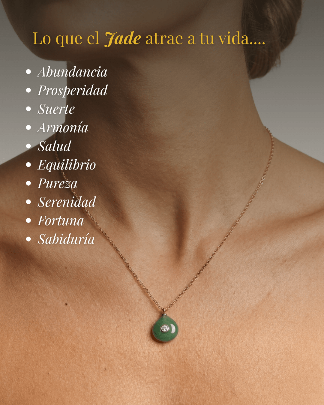 Collar Lagunas JADE – La Piedra de la Armonía y la Abundancia
