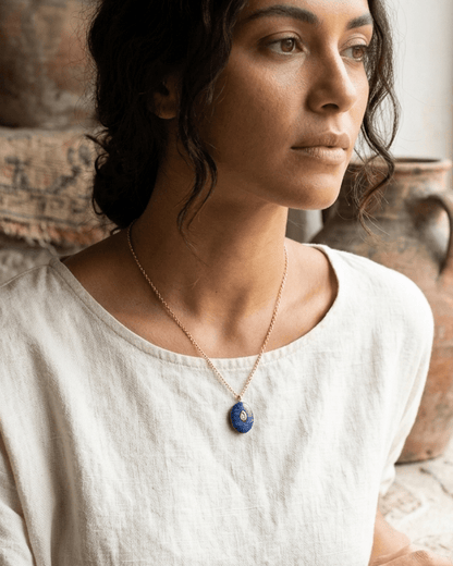 Collar Lagunas LAPISLÁZULI – La Piedra de la Sabiduría y la Verdad Interior
