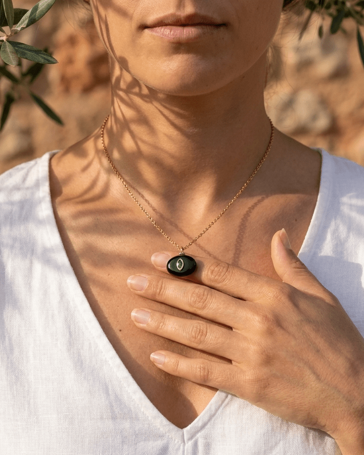 Collar Lagunas ÓNIX – La Piedra de la Protección y la Fortaleza