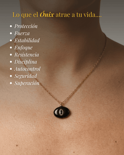 Collar Lagunas ÓNIX – La Piedra de la Protección y la Fortaleza