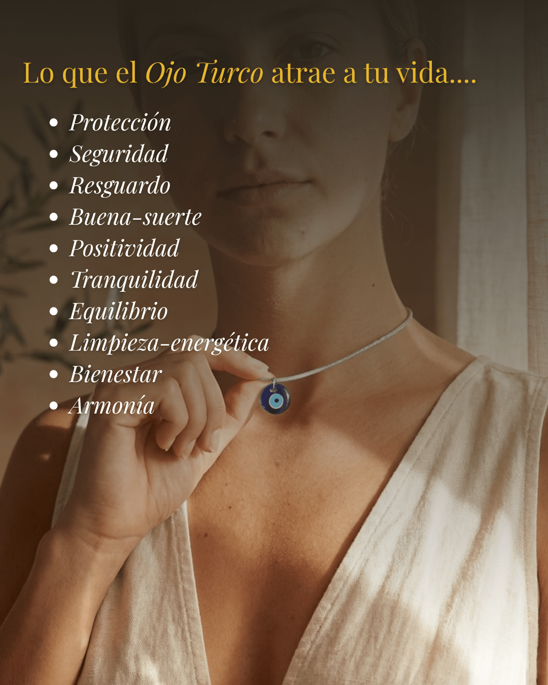 Collar Ojo Turco - Frida (Plateado)