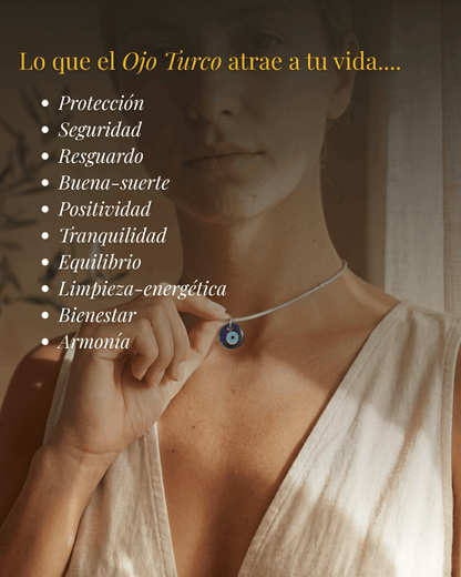 Collar Ojo Turco - Frida (Plateado)