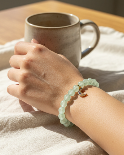 Pulsera Aura – Elige tu Piedra Natural con Carta Personalizada