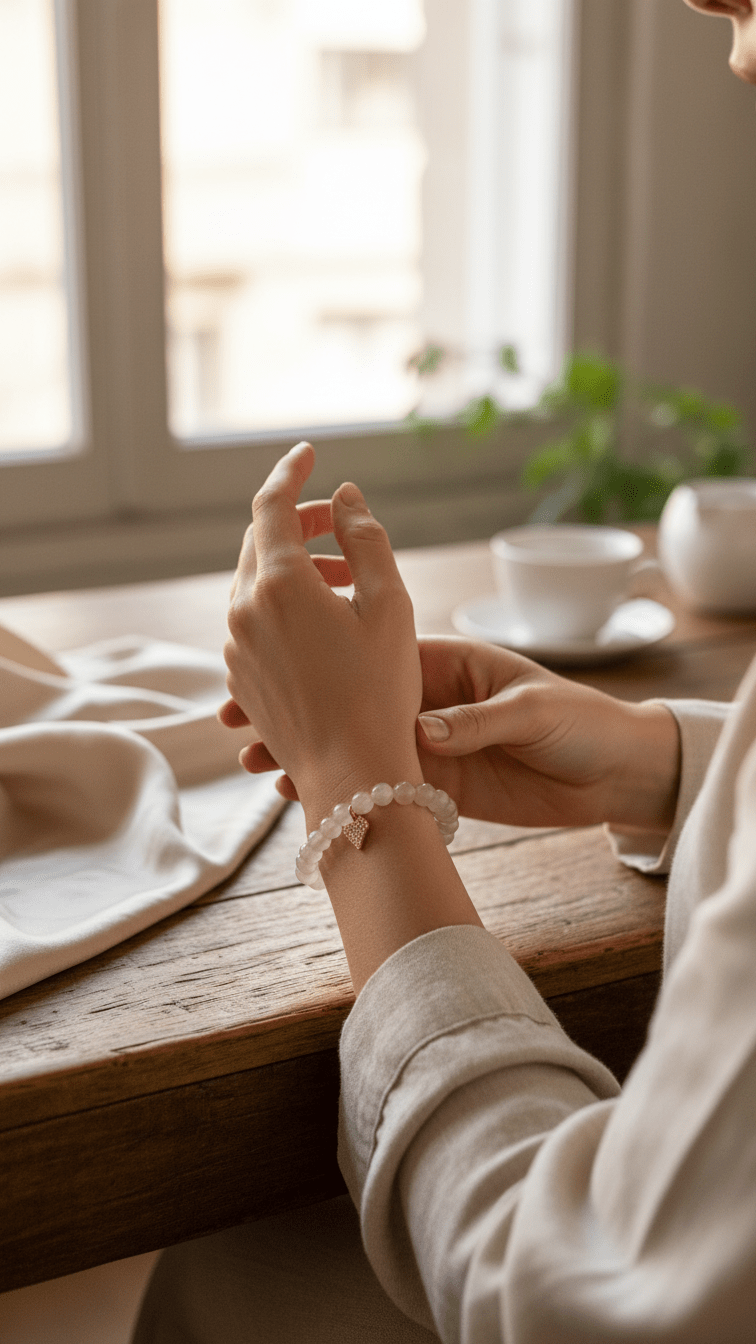 Pulsera Aura – Piedras Naturales con Carta Personalizada