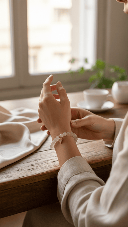 Pulsera Aura – Piedras Naturales con Carta Personalizada