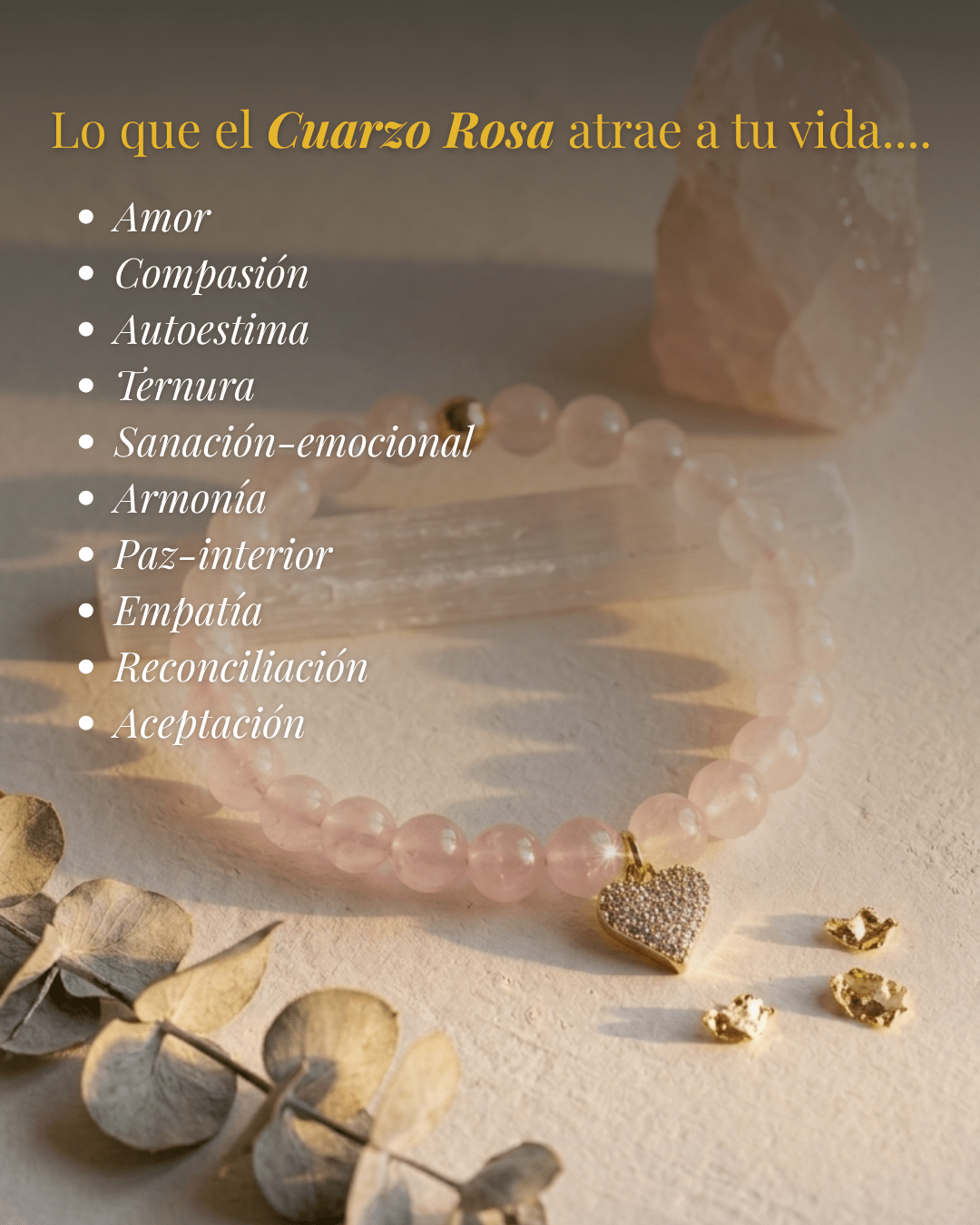 Pulsera Aura – Elige tu Piedra Natural con Carta Personalizada