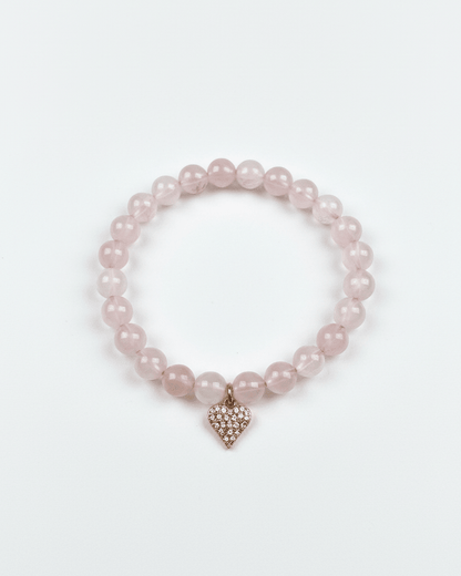 Pulsera Cuarzo Rosa + Carta Zodiacal