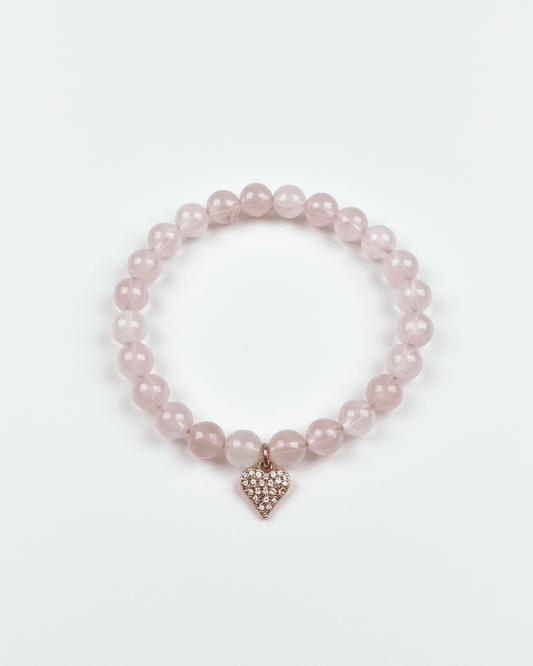 Pulsera Cuarzo Rosa + Carta Zodiacal