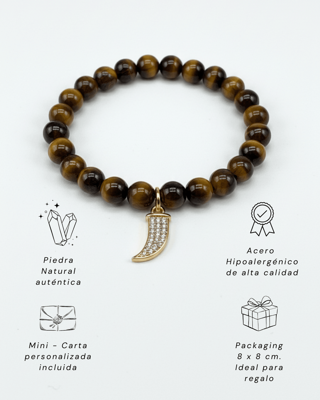 Pulsera Ojo de Tigre + Carta Zodiacal