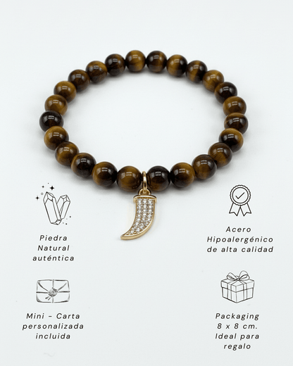Pulsera Ojo de Tigre + Carta Zodiacal
