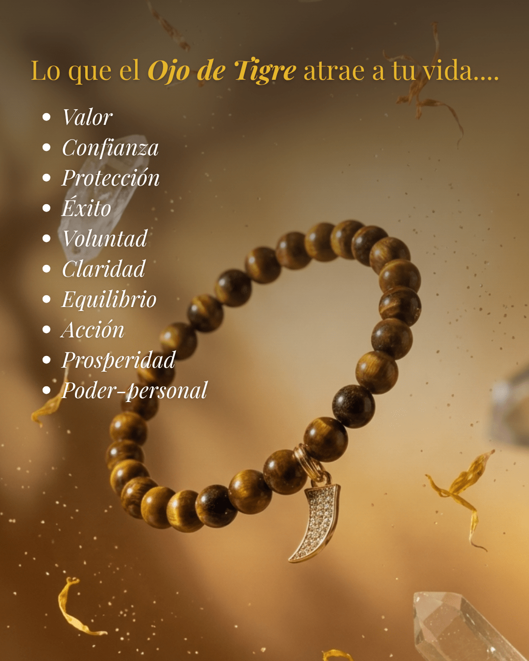 Pulsera Ojo de Tigre + Carta Zodiacal