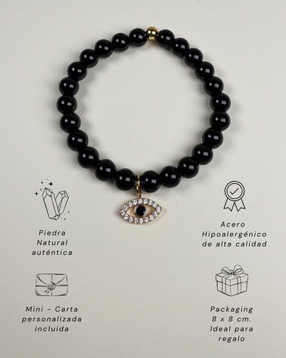 Pulsera Ónix + Carta Zodiacal